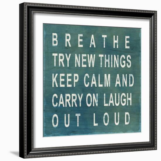 Breathe-null-Framed Art Print