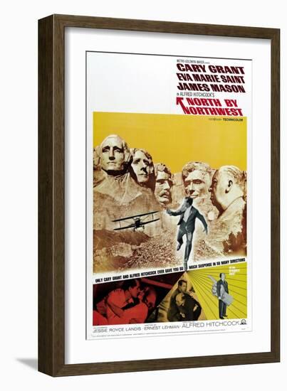 Breathless, 1959, "North by Northwest" Directed by Alfred Hitchcock-null-Framed Premium Giclee Print