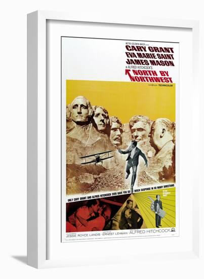 Breathless, 1959, "North by Northwest" Directed by Alfred Hitchcock-null-Framed Premium Giclee Print