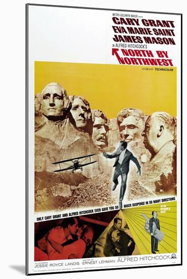 Breathless, 1959, "North by Northwest" Directed by Alfred Hitchcock-null-Mounted Giclee Print
