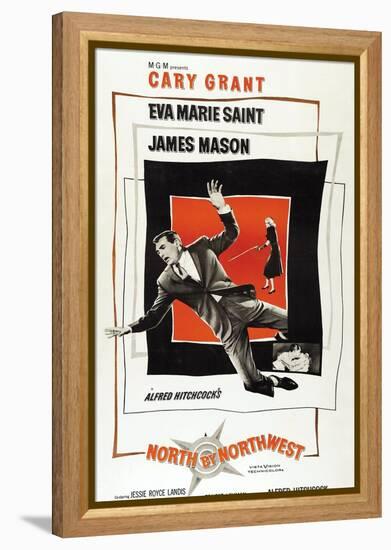 Breathless, 1959, "North by Northwest" Directed by Alfred Hitchcock-null-Framed Premier Image Canvas