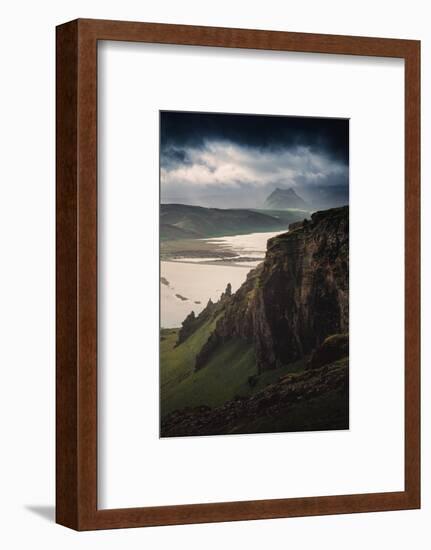 Breathtaking Southern Iceland Views Summer Green Storm Clouds-Vincent James-Framed Photographic Print