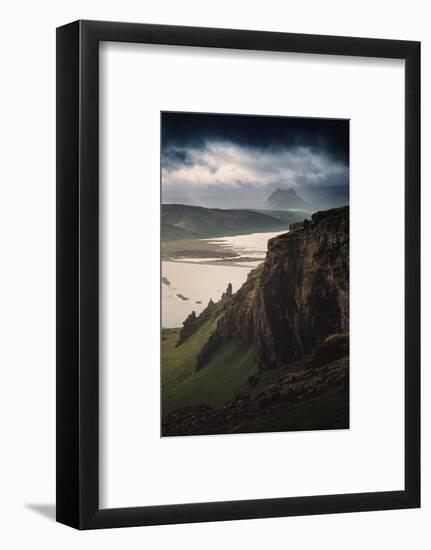 Breathtaking Southern Iceland Views Summer Green Storm Clouds-Vincent James-Framed Photographic Print