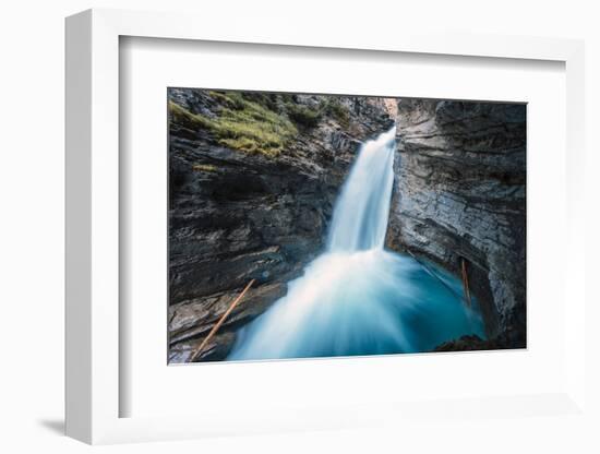 Breathtaking view of waterfall, Banff, Alberta, Canada-Panoramic Images-Framed Photographic Print