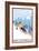 Breckenridge, Colorado, Downhill Skier-Lantern Press-Framed Art Print