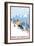 Breckenridge, Colorado, Downhill Skier-Lantern Press-Framed Premium Giclee Print