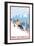 Breckenridge, Colorado, Downhill Skier-Lantern Press-Framed Premium Giclee Print