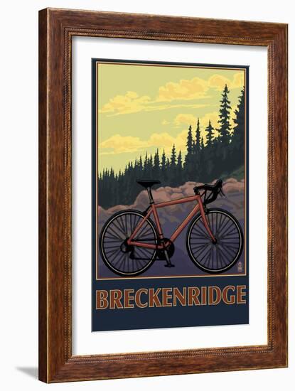 Breckenridge, Colorado - Mountain Bike-Lantern Press-Framed Art Print