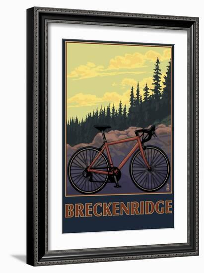 Breckenridge, Colorado - Mountain Bike-Lantern Press-Framed Art Print