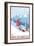 Breckenridge, Colorado, Snowboarder Scene-Lantern Press-Framed Art Print