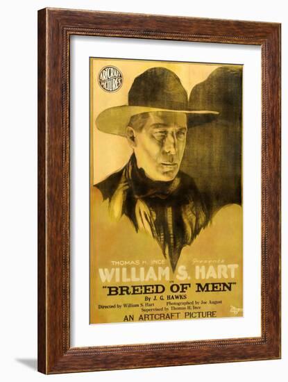 Breed of Men, William S. Hart, 1919-null-Framed Premium Giclee Print