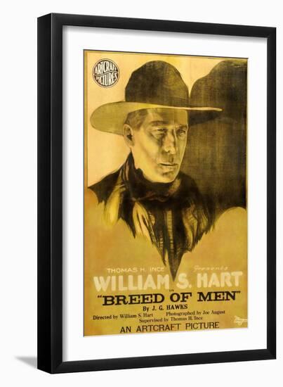 Breed of Men, William S. Hart, 1919-null-Framed Art Print