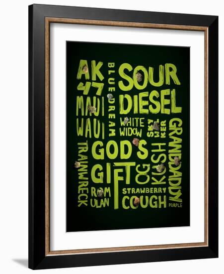 Breeds Of Weeds-JJ Brando-Framed Art Print