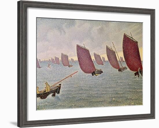 Breeze, Concarneau, 1891-Paul Signac-Framed Giclee Print