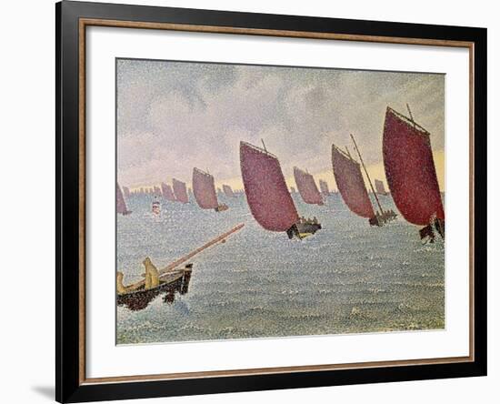 Breeze, Concarneau, 1891-Paul Signac-Framed Giclee Print