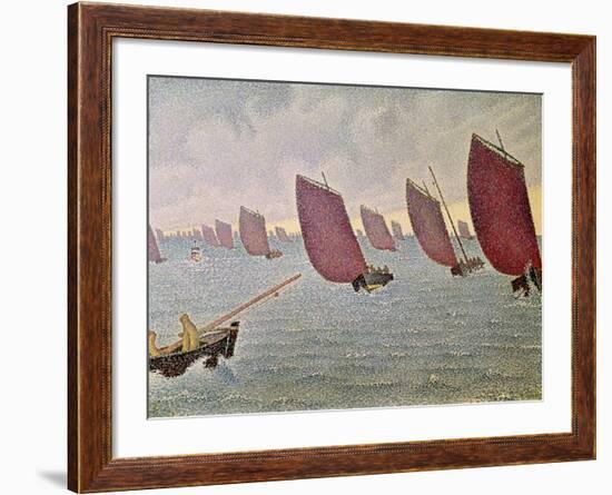 Breeze, Concarneau, 1891-Paul Signac-Framed Giclee Print