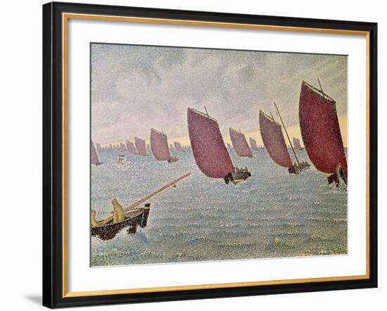 Breeze, Concarneau, 1891-Paul Signac-Framed Giclee Print