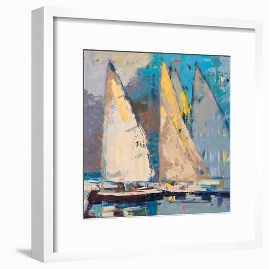 Breeze, Sail and Sky-Beth A^ Forst-Framed Art Print