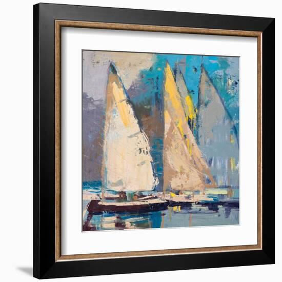 Breeze, Sail and Sky-Beth A. Forst-Framed Art Print