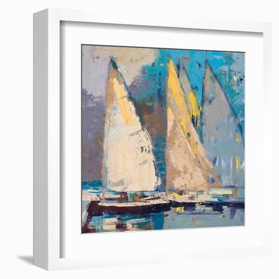 Breeze, Sail and Sky-Beth A. Forst-Framed Art Print