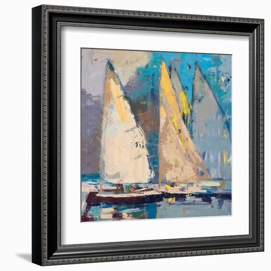 Breeze, Sail and Sky-Beth A. Forst-Framed Art Print