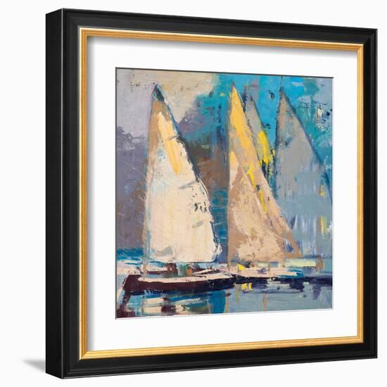 Breeze, Sail and Sky-Beth A. Forst-Framed Art Print