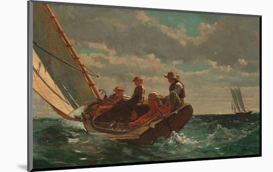 Breezing Up (A Fair Wind), 1873-1876-Winslow Homer-Mounted Art Print