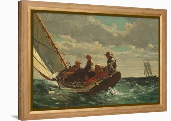 Breezing Up (A Fair Wind) 1873-76-Winslow Homer-Framed Premier Image Canvas