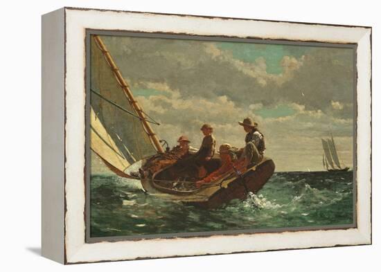 Breezing Up (A Fair Wind) 1873-76-Winslow Homer-Framed Premier Image Canvas