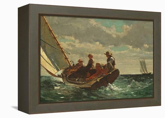 Breezing Up (A Fair Wind) 1873-76-Winslow Homer-Framed Premier Image Canvas