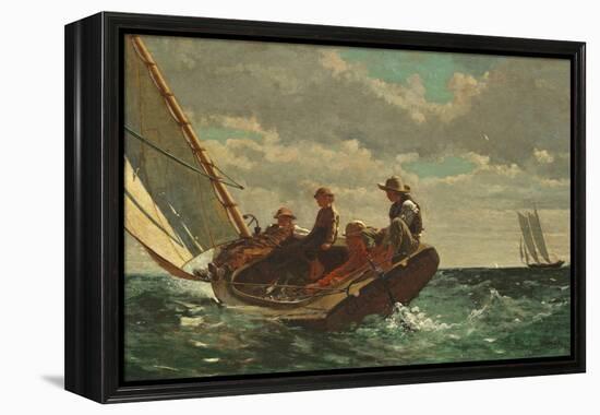 Breezing Up (A Fair Wind) 1873-76-Winslow Homer-Framed Premier Image Canvas
