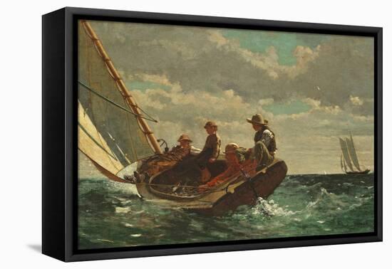 Breezing Up (A Fair Wind) 1873-76-Winslow Homer-Framed Premier Image Canvas