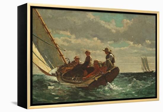 Breezing Up (A Fair Wind) 1873-76-Winslow Homer-Framed Premier Image Canvas