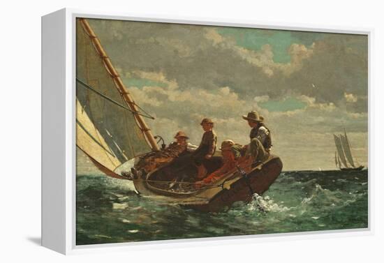 Breezing Up (A Fair Wind) 1873-76-Winslow Homer-Framed Premier Image Canvas