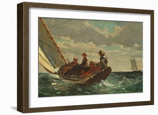 Breezing Up (A Fair Wind) 1873-76-Winslow Homer-Framed Premium Giclee Print