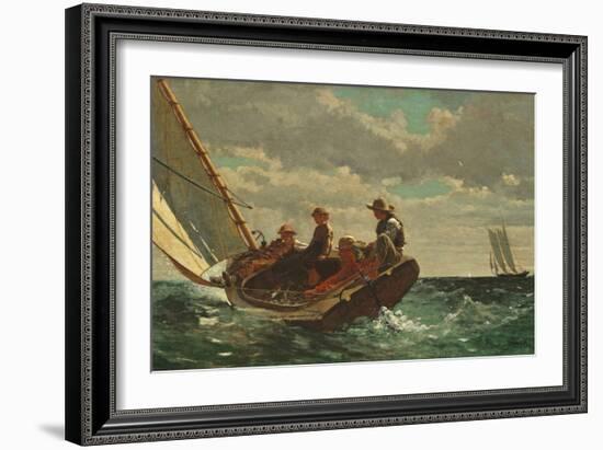 Breezing Up (A Fair Wind) 1873-76-Winslow Homer-Framed Premium Giclee Print