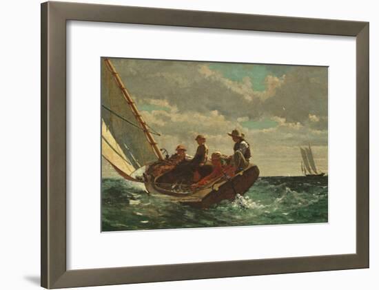 Breezing Up (A Fair Wind) 1873-76-Winslow Homer-Framed Giclee Print