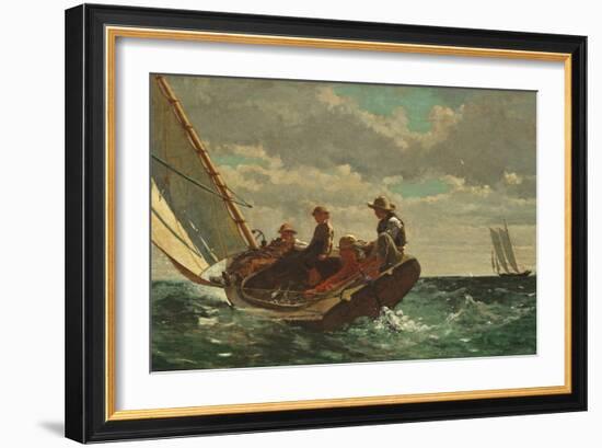 Breezing Up (A Fair Wind) 1873-76-Winslow Homer-Framed Giclee Print