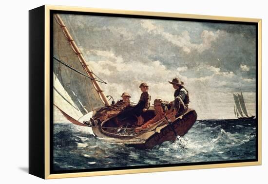 Breezing Up (A Fair Wind), 1876-Winslow Homer-Framed Premier Image Canvas