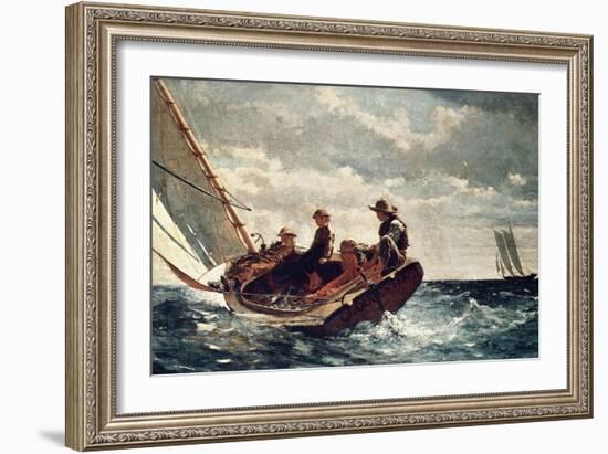 Breezing Up (A Fair Wind), 1876-Winslow Homer-Framed Premium Giclee Print