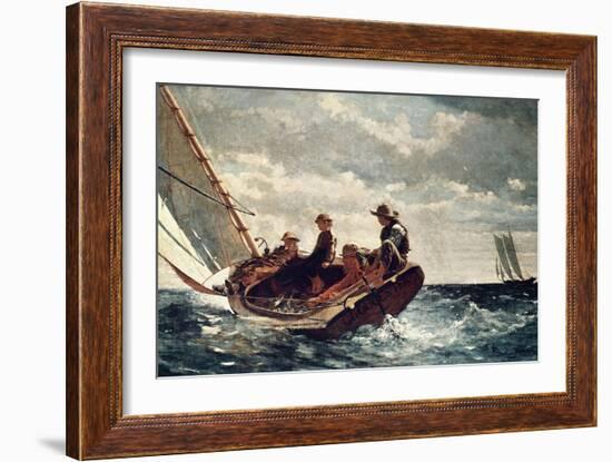 Breezing Up (A Fair Wind), 1876-Winslow Homer-Framed Premium Giclee Print