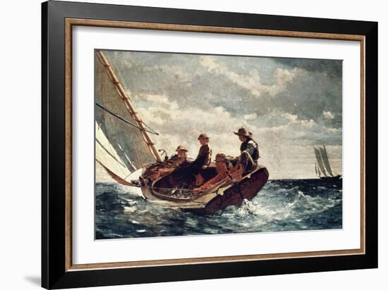 Breezing Up (A Fair Wind), 1876-Winslow Homer-Framed Giclee Print