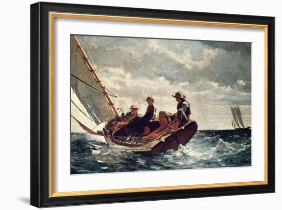 Breezing Up (A Fair Wind), 1876-Winslow Homer-Framed Giclee Print