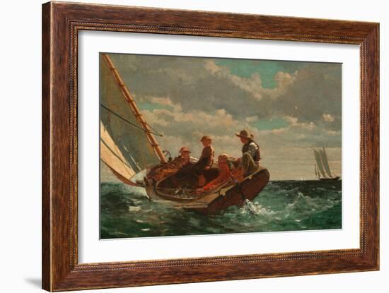 Breezing Up, C1874-Winslow Homer-Framed Giclee Print