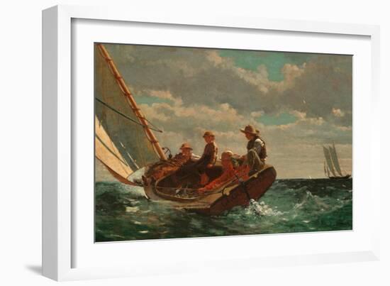 Breezing Up, C1874-Winslow Homer-Framed Giclee Print