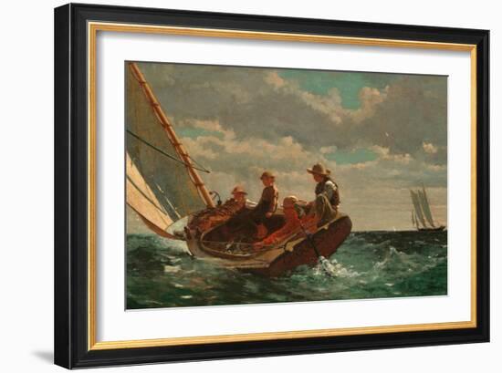 Breezing Up, C1874-Winslow Homer-Framed Giclee Print