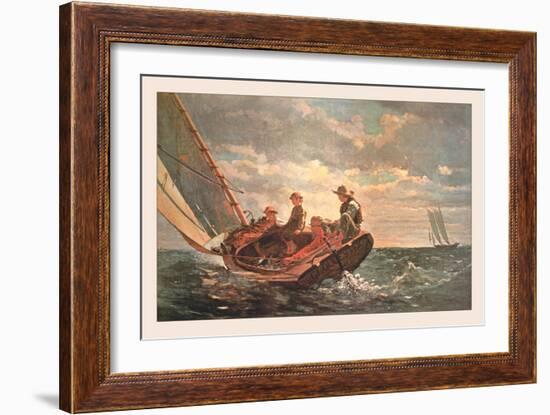 Breezing Up-Winslow Homer-Framed Art Print