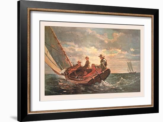 Breezing Up-Winslow Homer-Framed Art Print