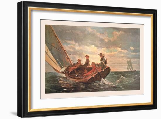 Breezing Up-Winslow Homer-Framed Art Print