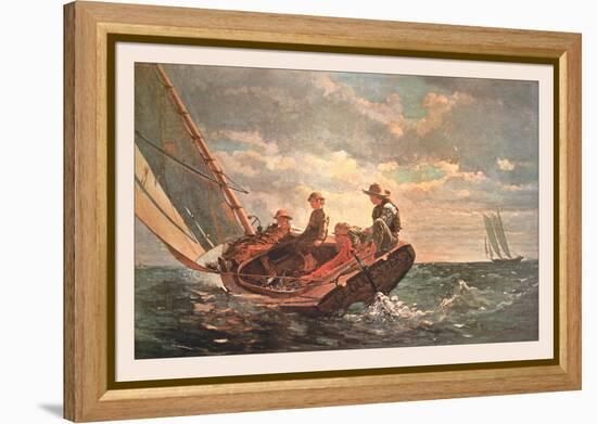 Breezing Up-Winslow Homer-Framed Stretched Canvas